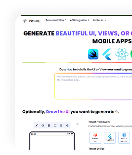 Site UI Generator Screenshot